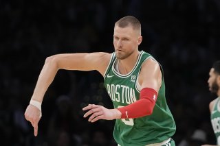 Kristaps Porzingis et les Celtics sur un nuage. KEYSTONE/AP/Ryan Sun
